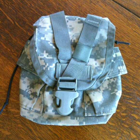 US Military 1 QT Army Molle ll Green Camo Utility Canteen Cover Pouch Equipment - Picture 9 of 16